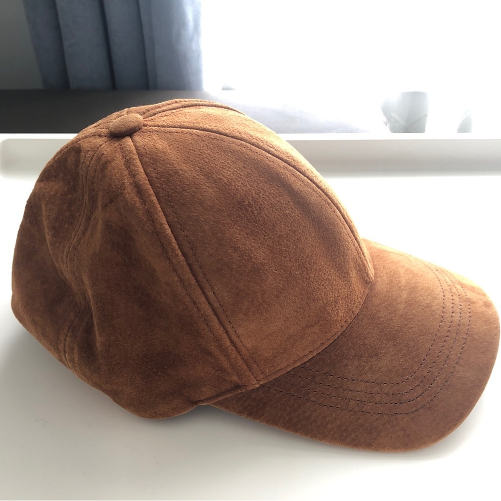 Urban Outfitters Suede Genuine Leather Cap